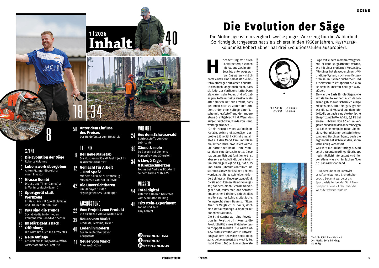Festmeter, 1. Ausgabe 2026