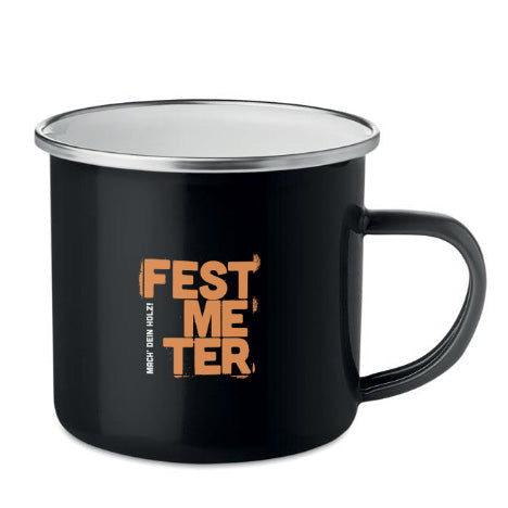 Tasse aus Emaille